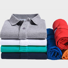 Load image into Gallery viewer, 2019 Summer Brand Short Sleeve Polo Shirt Male Casual 100% Cotton Turn-down Collar Crocodile Breathable Polos Shirts Tops Teees
