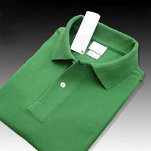 Load image into Gallery viewer, 2019 Summer Brand Short Sleeve Polo Shirt Male Casual 100% Cotton Turn-down Collar Crocodile Breathable Polos Shirts Tops Teees
