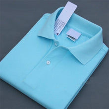 Load image into Gallery viewer, 2019 Summer Brand Short Sleeve Polo Shirt Male Casual 100% Cotton Turn-down Collar Crocodile Breathable Polos Shirts Tops Teees