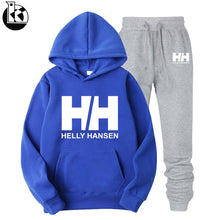 Load image into Gallery viewer, 2019 Fashion Boutique Helly Hansen Print Sweatshirt + Trousers Tracksuit Men Hip Hop Autumn Men Brand Clothes Hoodies+Pants Sets