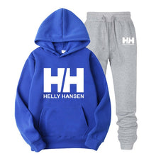 Load image into Gallery viewer, 2019 Fashion Boutique Helly Hansen Print Sweatshirt + Trousers Tracksuit Men Hip Hop Autumn Men Brand Clothes Hoodies+Pants Sets