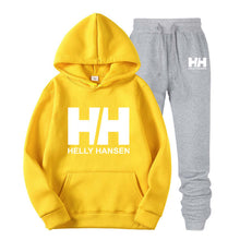 Load image into Gallery viewer, 2019 Fashion Boutique Helly Hansen Print Sweatshirt + Trousers Tracksuit Men Hip Hop Autumn Men Brand Clothes Hoodies+Pants Sets