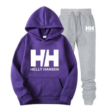 Load image into Gallery viewer, 2019 Fashion Boutique Helly Hansen Print Sweatshirt + Trousers Tracksuit Men Hip Hop Autumn Men Brand Clothes Hoodies+Pants Sets